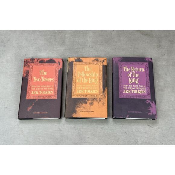 The Lord of The Rings 1965 Trilogy J.R.R. Tolkien Second Edition Revised Books - Picture 1 of 16